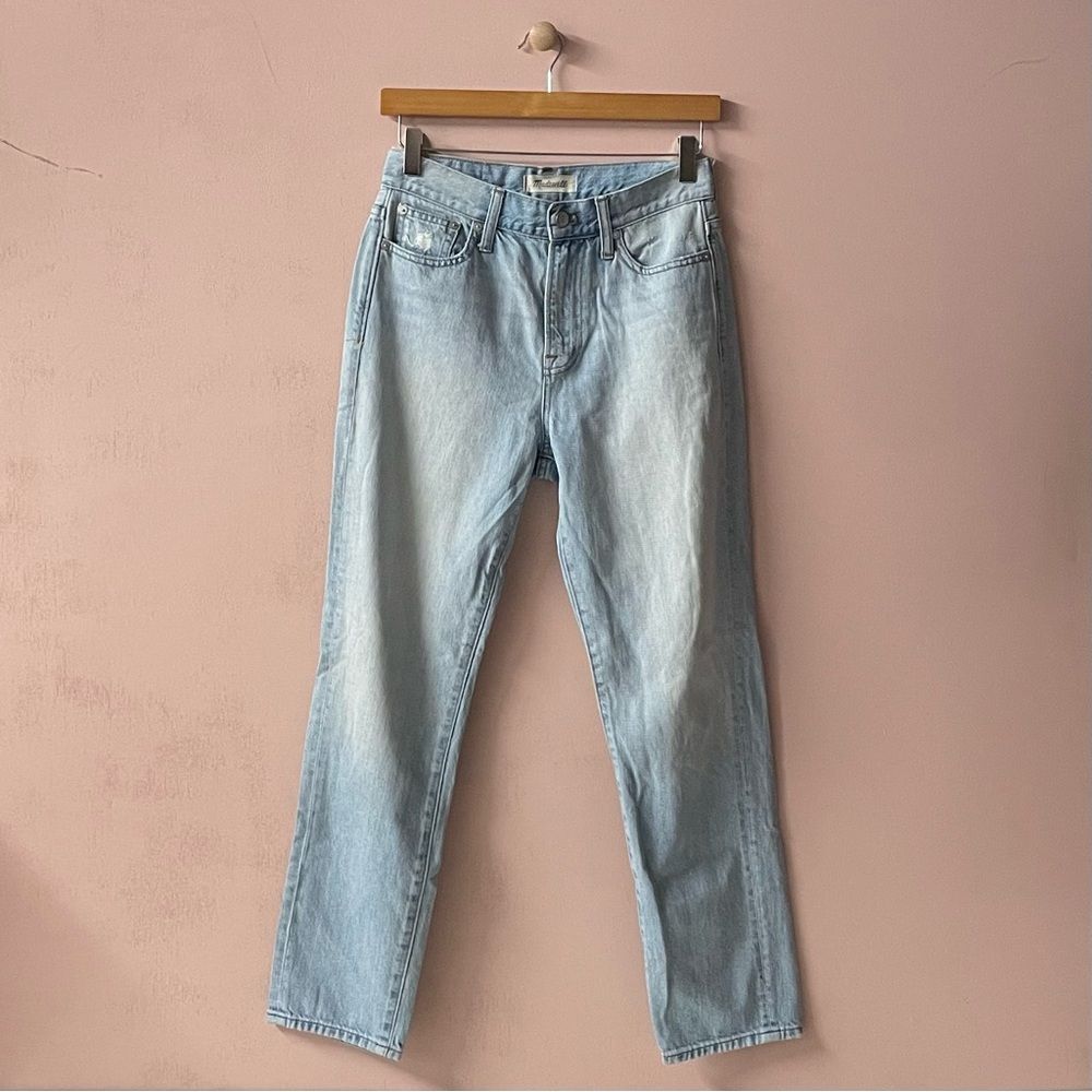Madewell Light Blue Hi Rise Straight Leg ”The Perfect Summer Jean” Sz 26 EUC